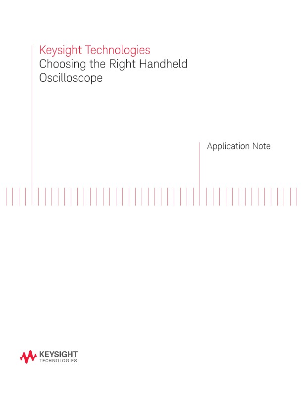 How to Choose the Right Handheld Oscilloscope PDF Asset Page Keysight